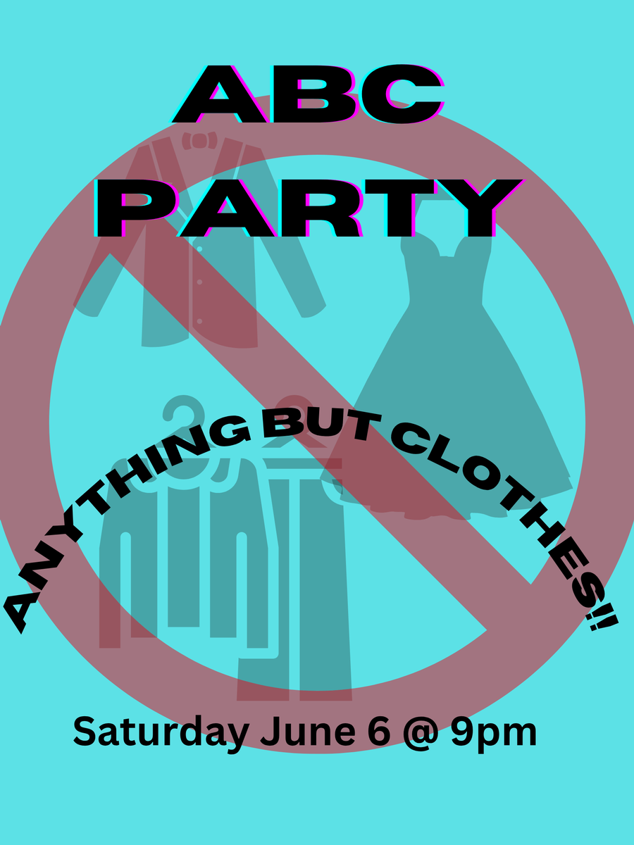 ABC Party! Anything But Clothes