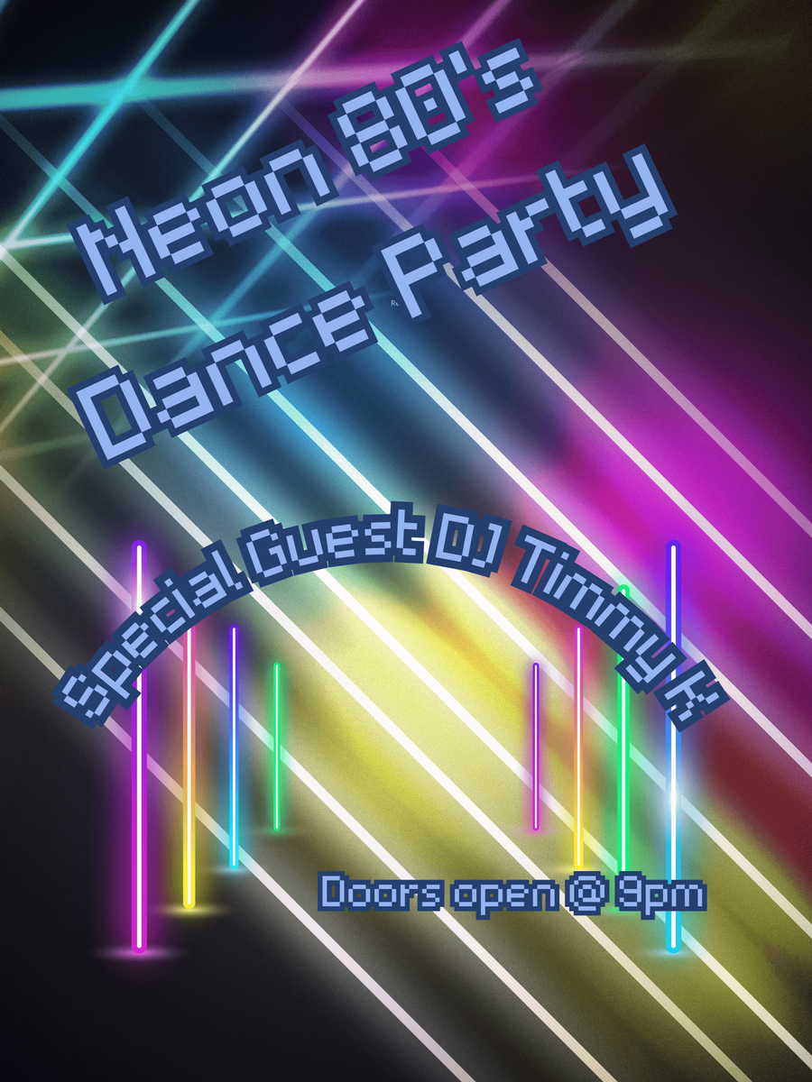 Neon 80s Dance Party